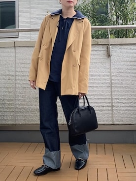 「Le temps riche（ルタンリッシュ）のアイテム（トップス）」を使った、Kay-teeeさん（レディース・150cm）の春コーディネート