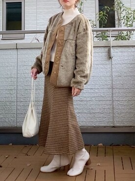 「URBAN RESEARCH Sonny Label（アーバンリサーチサニーレーベル）のアイテム（ブルゾン）」を使った、Kay-teeeさん（レディース・150cm）の冬コーディネート