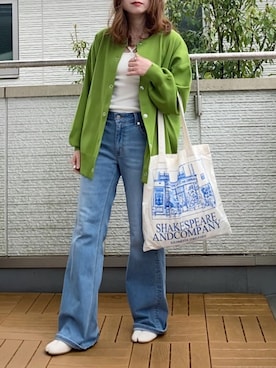 「EDWIN」｜「アイテム（ブーツ）」を使った、Kay-teeeさん（レディース・150cm）の春コーディネート