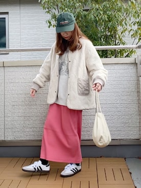 「THE SHINZONE（ザ　シンゾーン）のアイテム（帽子）」を使った、Kay-teeeさん（レディース・150cm）の冬コーディネート