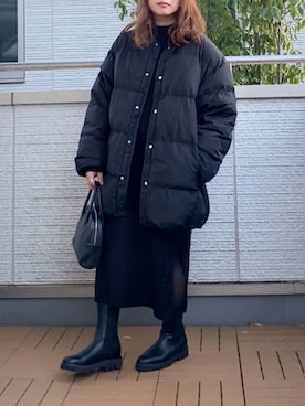「Chillfar（チルファー）のアイテム（ジャケット/アウター）」を使った、Kay-teeeさん（レディース・150cm）の冬コーディネート