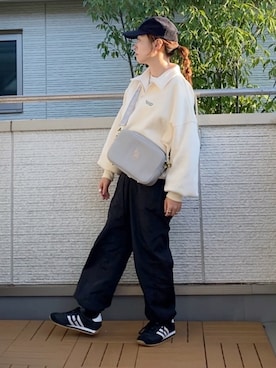 「AS KNOW AS plus（アズノゥアズプラス）のアイテム（パンツ）」を使った、Kay-teeeさん（レディース・150cm）の秋コーディネート