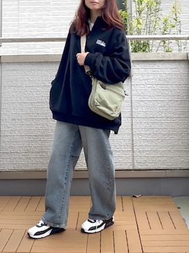 「アイテム（スウェット）」を使った、Kay-teeeさん（レディース・150cm）の秋コーディネート