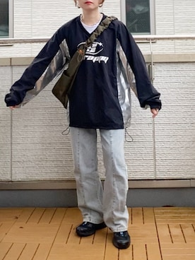 「AS KNOW AS plus（アズノゥアズプラス）のアイテム（パンツ）」を使った、Kay-teeeさん（レディース・150cm）の秋コーディネート