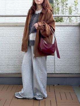 「アイテム（ブルゾン）」を使った、Kay-teeeさん（レディース・150cm）の冬コーディネート