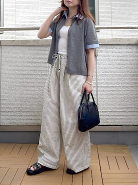 「CIAOPANIC TYPY（チャオパニックティピー）のアイテム（パンツ）」を使った、Kay-teeeさん（レディース・150cm）の夏コーディネート