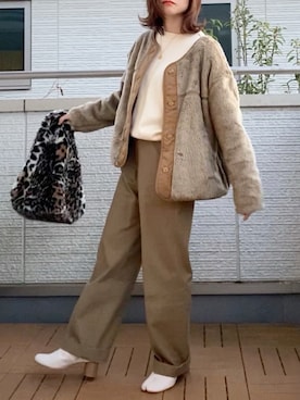 「URBAN RESEARCH Sonny Label（アーバンリサーチサニーレーベル）のアイテム（ブルゾン）」を使った、Kay-teeeさん（レディース・150cm）の冬コーディネート
