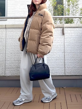 「アイテム（スラックス）」を使った、Kay-teeeさん（レディース・150cm）の冬コーディネート