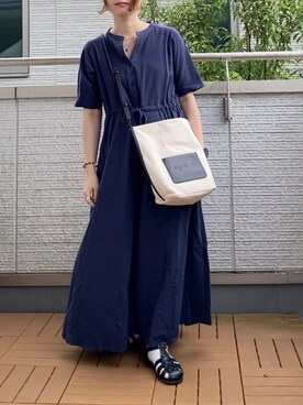 「menue（メヌエ）のレディース グルカフラットサンダル（サンダル）」を使った、Kay-teeeさん（レディース・150cm）の夏コーディネート