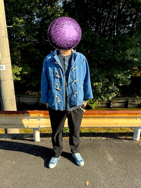 「アイテム（シューズ）」を使った、ジャングル志村さん（メンズ・187cm）の秋コーディネート