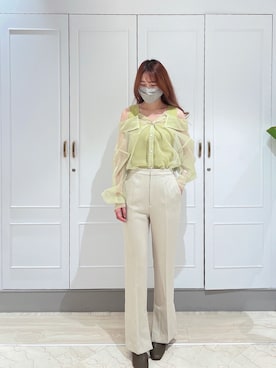 「FRAY I.D（フレイアイディー）のアイテム」を使った、ゆいなさん（レディース・162cm）の夏コーディネート