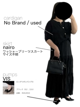 「no brand（ノーブランド）のアイテム（トップス）」を使った、ritsuさん（レディース・151cm）の春コーディネート