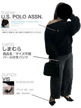 「U.S. POLO ASSN.（ユーエスポロアッスン）のアイテム」を使った、ritsuさん（レディース・151cm）の春コーディネート