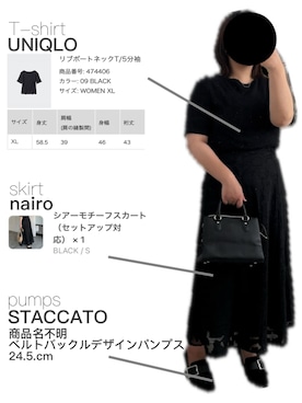 「STACCATO（スタッカート）のアイテム」を使った、ritsuさん（レディース・151cm）の春コーディネート