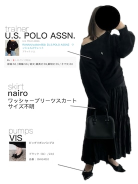 「VIS（ビス）のアイテム（シューズ）」を使った、ritsuさん（レディース・151cm）の春コーディネート