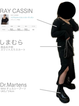 「RAY CASSIN（レイカズン）のアイテム（トップス）」を使った、ritsuさん（レディース・151cm）の冬コーディネート