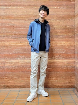 「TAKEO KIKUCHI（タケオキクチ）のアイテム（パンツ）」を使った、piroya619さん（メンズ・182cm）の春コーディネート