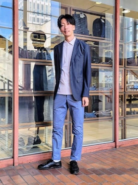 「TAKEO KIKUCHI（タケオキクチ）のアイテム」を使った、piroya619さん（メンズ・182cm）の春コーディネート