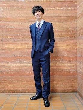 「アイテム（スーツセット）」を使った、piroya619さん（メンズ・182cm）の春コーディネート