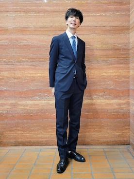 「アイテム（スーツセット）」を使った、piroya619さん（メンズ・182cm）の春コーディネート