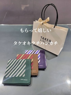 「アイテム（ハンカチ/ハンドタオル、ブルー系）」を使った、piroya619さん（メンズ・182cm）の秋コーディネート