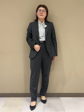 「レディーススーツ」｜fukuさん（レディース・154cm）の秋コーディネート
