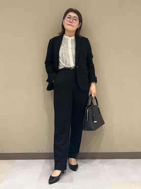 「レディーススーツ」｜fukuさん（レディース・154cm）の秋コーディネート