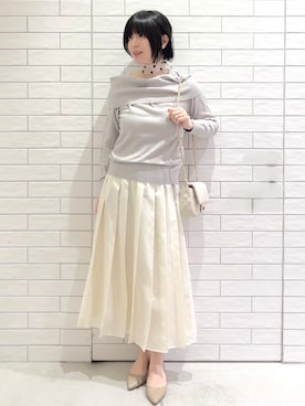 「THE SHOP TK （ザ ショップ ティーケー ）のアイテム」を使った、しおりさん（レディース・160cm）の春コーディネート