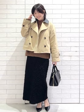 しおりさん（レディース・160cm）の冬コーディネート