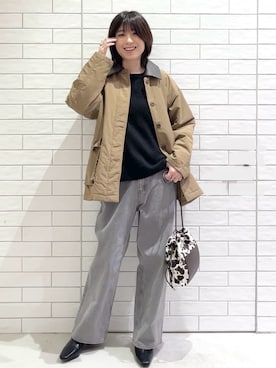 しおりさん（レディース・160cm）の冬コーディネート