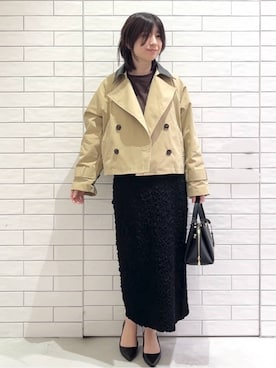 しおりさん（レディース・160cm）の冬コーディネート
