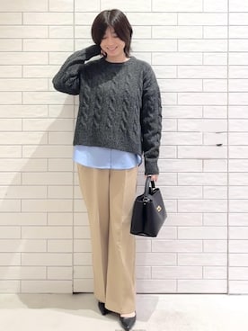 しおりさん（レディース・160cm）の冬コーディネート