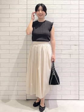 「オフィスカジュアル」｜しおりさん（レディース・160cm）の夏コーディネート