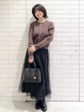 しおりさん(レディース・160cm)の冬コーディネート