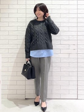 しおりさん（レディース・160cm）の冬コーディネート