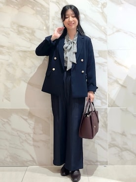 「index（インデックス）のアイテム」を使った、しおりさん（レディース・160cm）の秋コーディネート