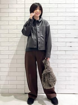 しおりさん(レディース・160cm)の冬コーディネート