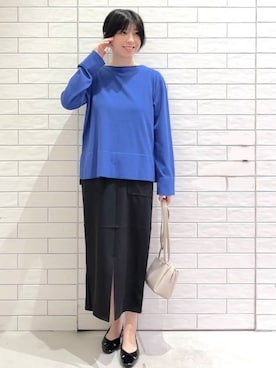 「HusHusH（ハッシュアッシュ）のアイテム」を使った、しおりさん（レディース・160cm）の春コーディネート