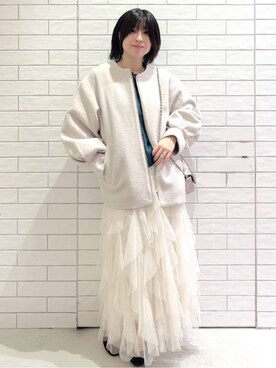 しおりさん（レディース・160cm）の冬コーディネート