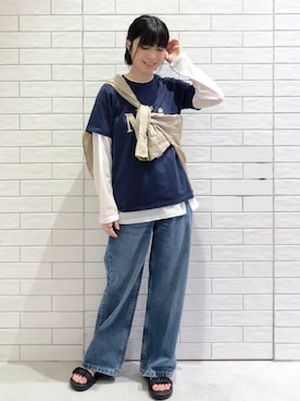 しおりさん（レディース・160cm）の春コーディネート