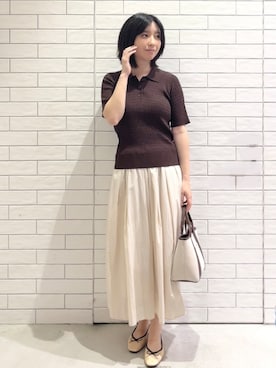 「OPAQUE.CLIP（オペークドットクリップ）のアイテム」を使った、しおりさん（レディース・160cm）の夏コーディネート