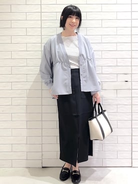 「HusHusH（ハッシュアッシュ）のアイテム」を使った、しおりさん（レディース・160cm）の春コーディネート