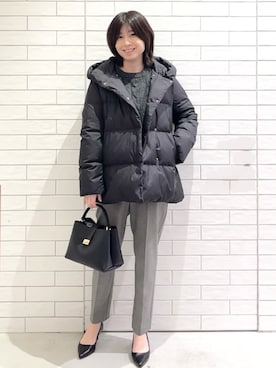 しおりさん（レディース・160cm）の冬コーディネート