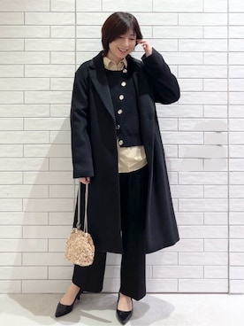 しおりさん（レディース・160cm）の冬コーディネート