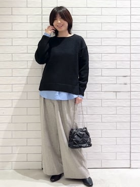 しおりさん（レディース・160cm）の冬コーディネート