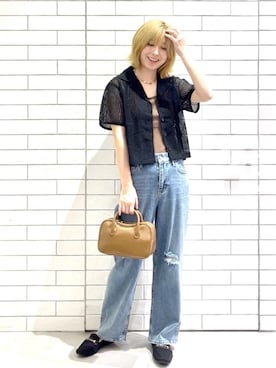 しおりさん（レディース・160cm）の夏コーディネート