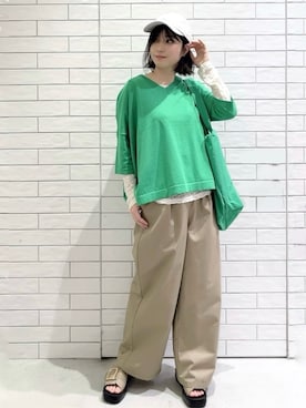 しおりさん（レディース・160cm）の春コーディネート