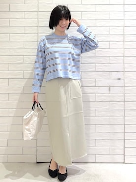 「HusHusH（ハッシュアッシュ）のアイテム」を使った、しおりさん（レディース・160cm）の春コーディネート