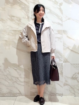 「index（インデックス）のアイテム」を使った、しおりさん（レディース・160cm）の秋コーディネート