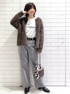しおりさん（レディース・160cm）の冬コーディネート